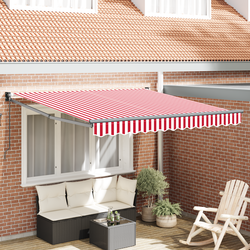 Povlačivi tende Crvena i bijela 350 x 250 cm