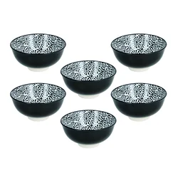 Tognana Set činija 12 cm, 6 komada, Crni