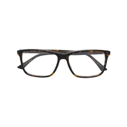 Gucci Eyewear-classic square glasses-unisex-Brown