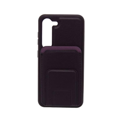 Maska za telefon LEATHER MAGSAFE WALLET za Samsung S23, Ljubičasta