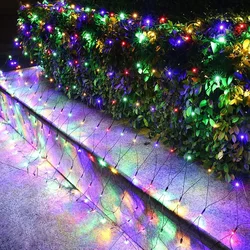 LED sijalice mreža šarena 1,5x1,5m