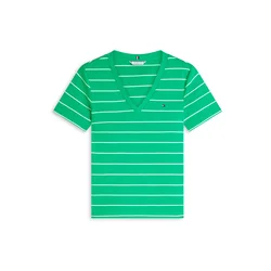 TOMMY HILFIGER Majica CODY  zelena / bela