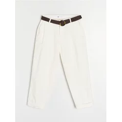 Sinsay - Pantalone s kaišem - krem