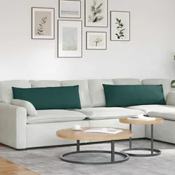 Jastučići za sofu 2 pcs Tamnozelena 120 x 40 cm tkanina