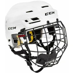 CCM Hokejska čelada Tacks 210 Combo SR Bela M