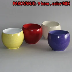 Saksija Obloga loptasta kolor mix dimenzija 13x10cm