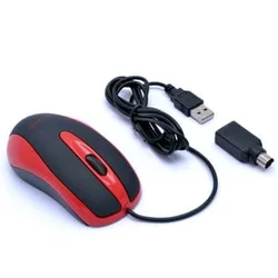 AMEI AM-M801/Office/Optical/Wired USB/Black-Red