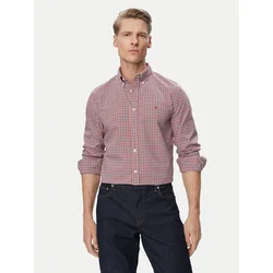 Tommy Hilfiger Srajca Gingham MW0MW43319 Rdeča Regular Fit