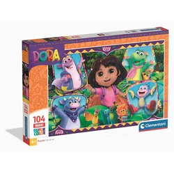 Clementoni - Puzzle Dora 104 maxi - 100 kosov
