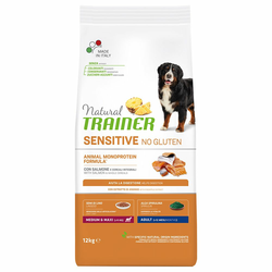 Trainer Natural Sensitive Bez Zitarica Hrana za odrasle pse srednjih i velikih rasa, Losos 2x12 kg
