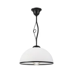 Luster na šipci RETRO 1xE27/60W/230V crna/bela