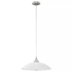 Eglo Lazolo visilica/1, e27 1x60,nikl-mat/proš staklo