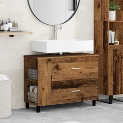 Toaletna jedinica Staro drvo 80 x 35 x 60 cm Konstruirano drvo