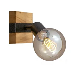 Briloner 2900-011 - Zidno spot svetlo WOOD BASIC 1xE27/25W/230V