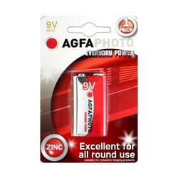 AGFAPHOTO AP-6F22-1S - Cink-ugljena baterija 6F22 9V
