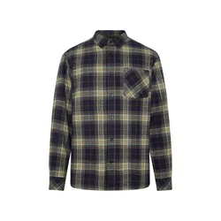 KnowledgeCotton Apparel Srajca Dune mornarska/oliva/oranžna/off-bela