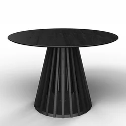 Bessagi Home Jedilna Miza Ennio, O 120cm, Črna