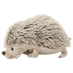 SKOGSDUVA Plišana igračka, jež/bež, 21 cm