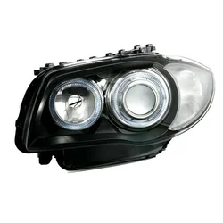 OEM Kristalni farovi Angel Eyes BMW E87 (2004-2007), Crni