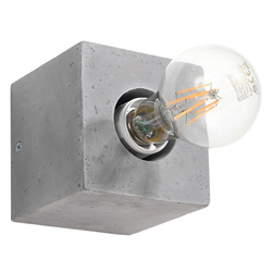 Sollux SL.0682 - Zidno svetlo ABEL 1xE27/60W/230V, betonsko