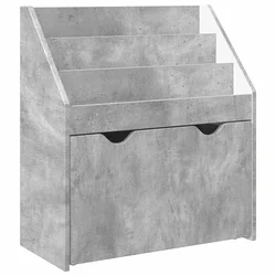 Polica za knjige za djecu Betonski sivi 60 x 29,5 x 69 cm