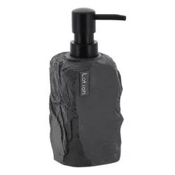 Tendance Dozator za sapun Paola, Efekat kamena, Crni, 400 ml