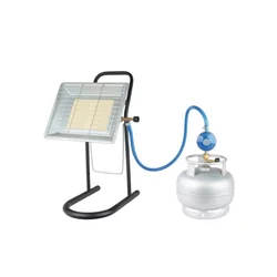 NURGAZ Plinska grejalica na stalak, 3.3 kW, Srebrna boja