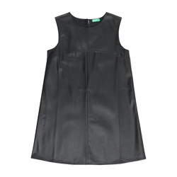 Benetton obleka 4VF8CV01M črna D S
