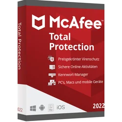 McAfee Total Protection (2022) 1 Device 3 Year McAfee Key GLOBAL