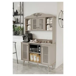Hanah Home ormar za kafe kutak Avior 120, 120 cm, peščar