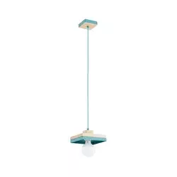 Luster na sajli MIKO 1xE27/15W/230V mentol/bež