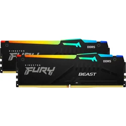 KINGSTON DIMM DDR5 32GB (2x16GB kit) 5600MTs KF556C36BBEAK2-32 Fury Beast RGB EXPO