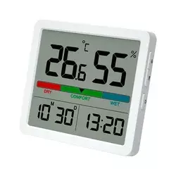 Winner Group - Digitalni termometar sa LCD displejom i higrometrom 2xCR2032 bela