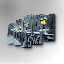 Wallity Slika 5PUC-083, 82 x 50 cm, 5 delova