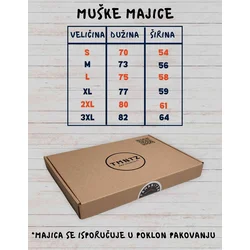 Tamanitza Muška majica RETRO, Crna