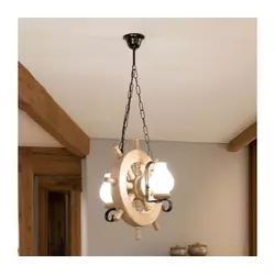 Brilagi - Luster na lancu TIMONA 2xE14/40W/230V hrast