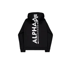 ALPHA INDUSTRIES Majica Backprint črna