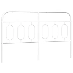 Vidaxl Kovinsko nadomestno vzglavje belo 140 cm