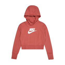 Nike Sportswear Sweater majica, hrđavo smeđa / bijela