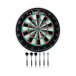 Komplet: tarča in puščice Reset Club Dartboard + 6 darts 45 cm
