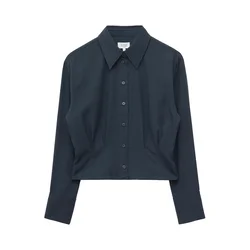& Other Stories Bluza temno modra