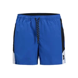 JACK & JONES Kratke kopalne hlače JPSTMaui modra