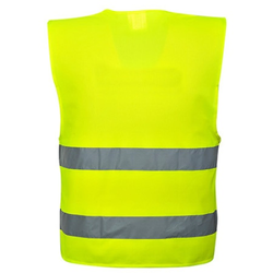Monsun Prsluk hi-vis m474 sa dve horizontalne trake žuti vel.xxl/3xxl ( 60629 )