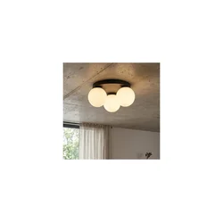 Brilagi - Plafonska svetiljka MILO, 3xE27/60W/230V, prečnik 35 cm, crna