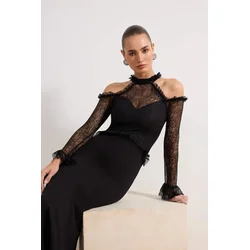 Trendyol Milla Ženska haljina Tprss26Ae00028, Crna
