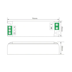 DAWN LED NAPAJANJE SLIM 24V 36W 36WHH-24