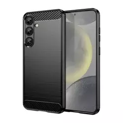 Futrola Carbon Shield TPU za Samsung Galaxy S25 Plus - Crna KP39815