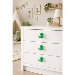Dinazor 4 Green Decorative Handle Set