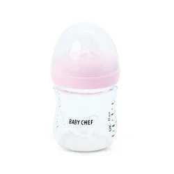 Baby Chef staklena flašica 120ml, roze