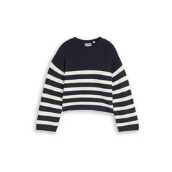 TOM TAILOR Pulover mornarska / bela